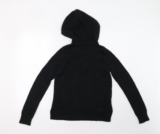 Hollister Womens Black Pullover Hoodie Size XS