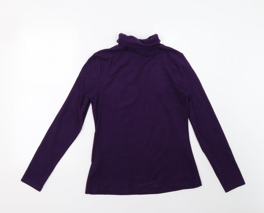ESMARA Womens Purple Pullover Sweatshirt Size S