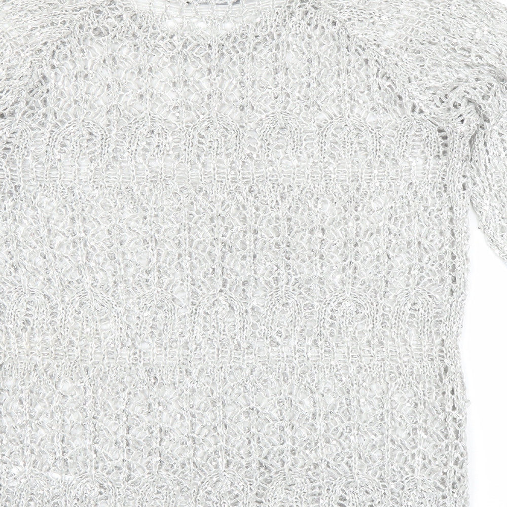 George Womens Silver Pullover Jumper Size 10