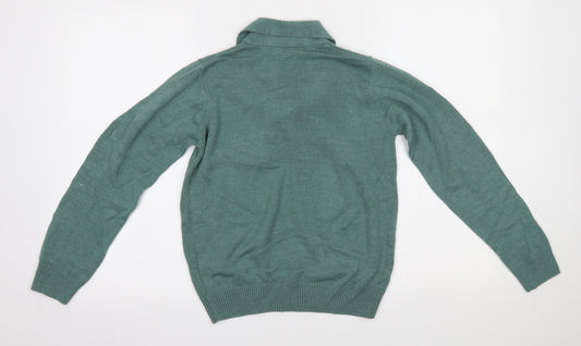 EWM Womens Green Basic Blouse Size S