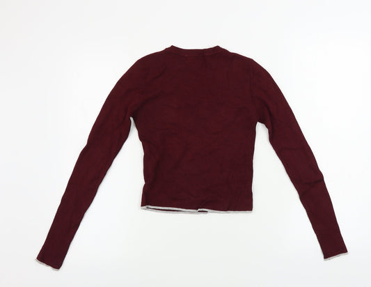 Pull&Bear Boys Red Pullover Jumper Size S