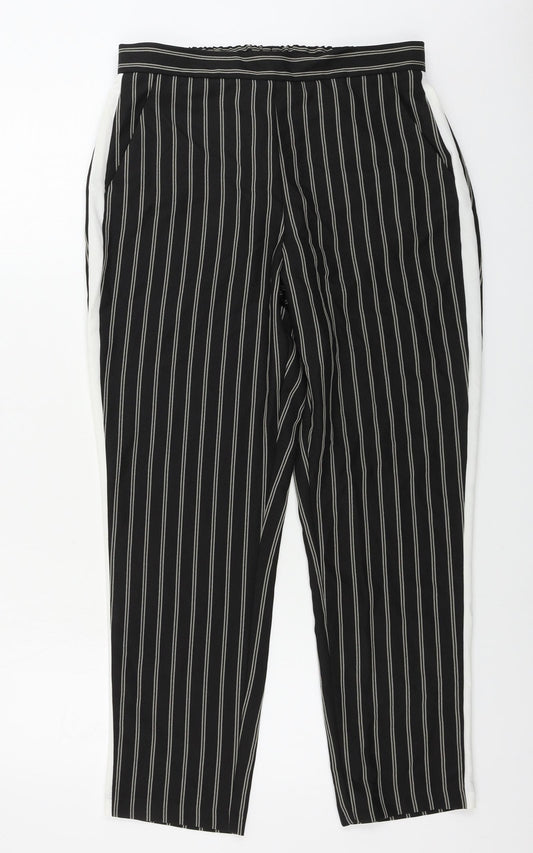 ASOS Womens Black Trousers Size 10 L25 in