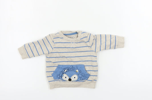 F&F Boys Green Pullover Jumper Size 0-3 Months