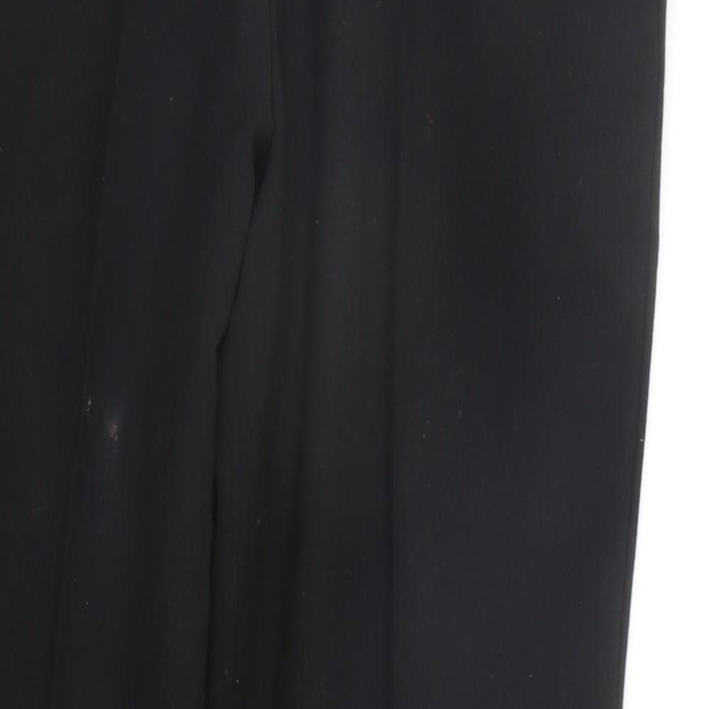 Preworn Womens Black Trousers Size 14 L26 in