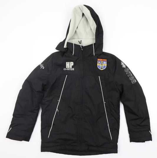 Errea Mens Black Jacket Coat Size 2XS - CAREW FC