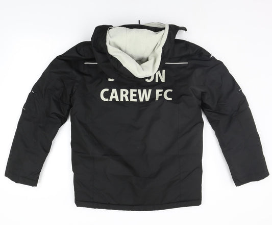 Errea Mens Black Jacket Coat Size 2XS - CAREW FC