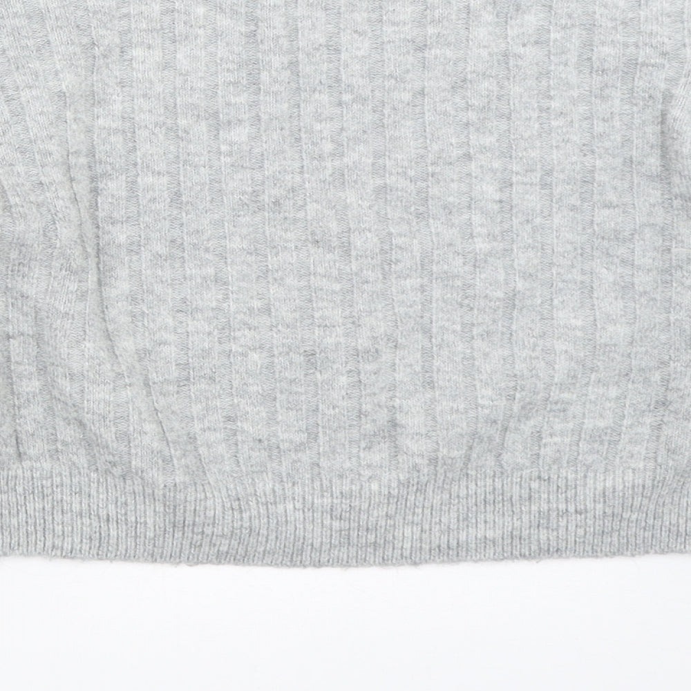 Topshop Womens Grey Pullover Jumper Size 4