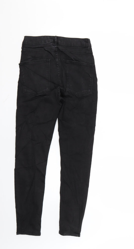 Zara Womens Black Skinny Jeans Size 8 L26 in