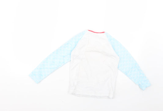 Primark Girls Multicoloured Geometric Top Pyjama Top Size 6-7 Years