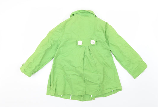 South Womens Green Overcoat Coat Size 12