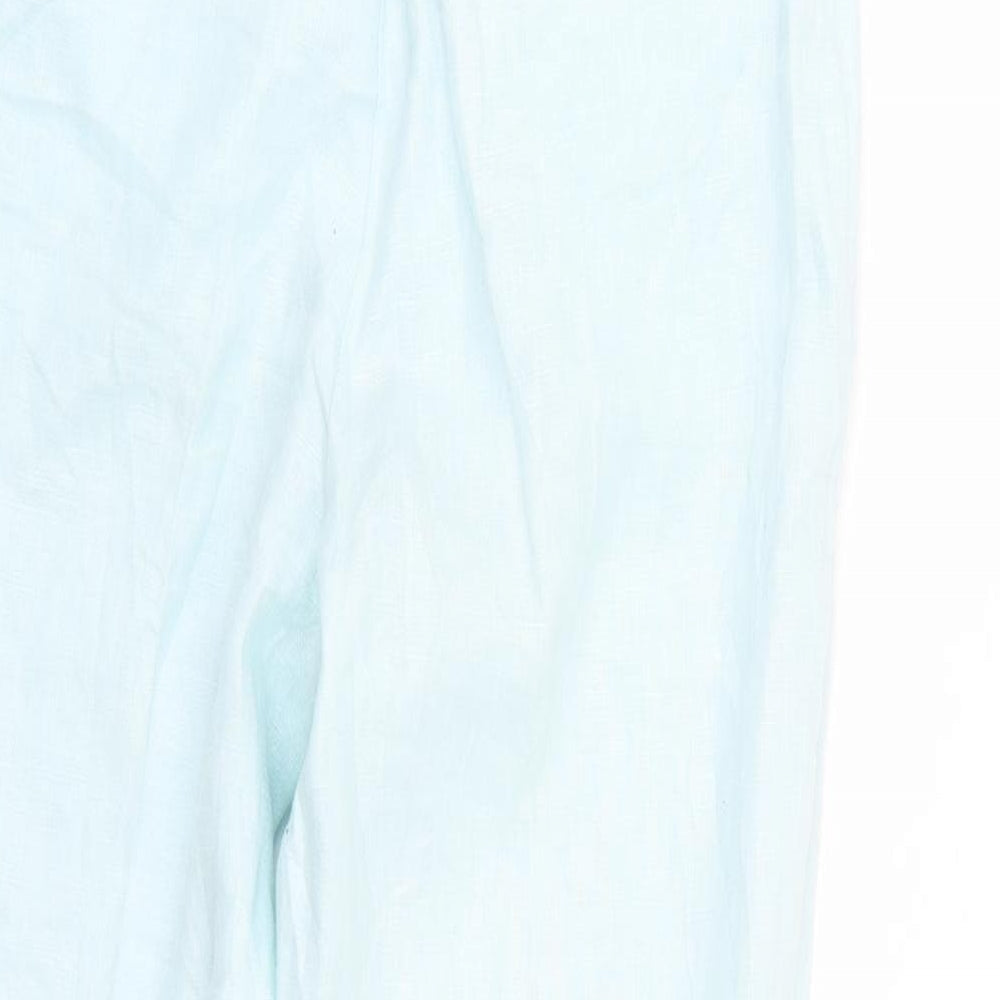 Pure Womens Blue Trousers Size 10 L25 in