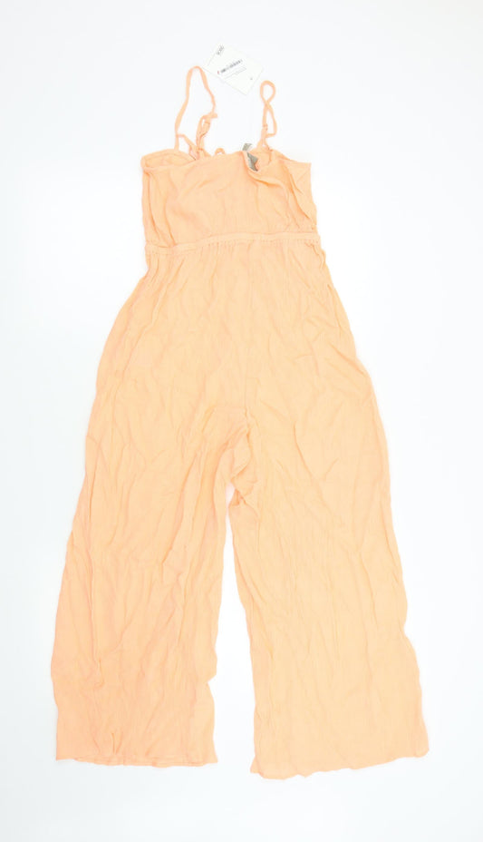 ASOS Womens Orange Jumpsuit One-Piece Size 8