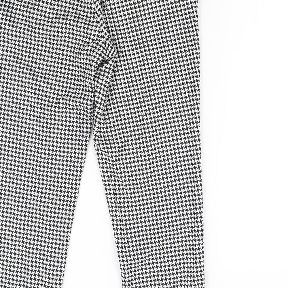 ASOS Womens Multicoloured Houndstooth Trousers Size 32 L27 in