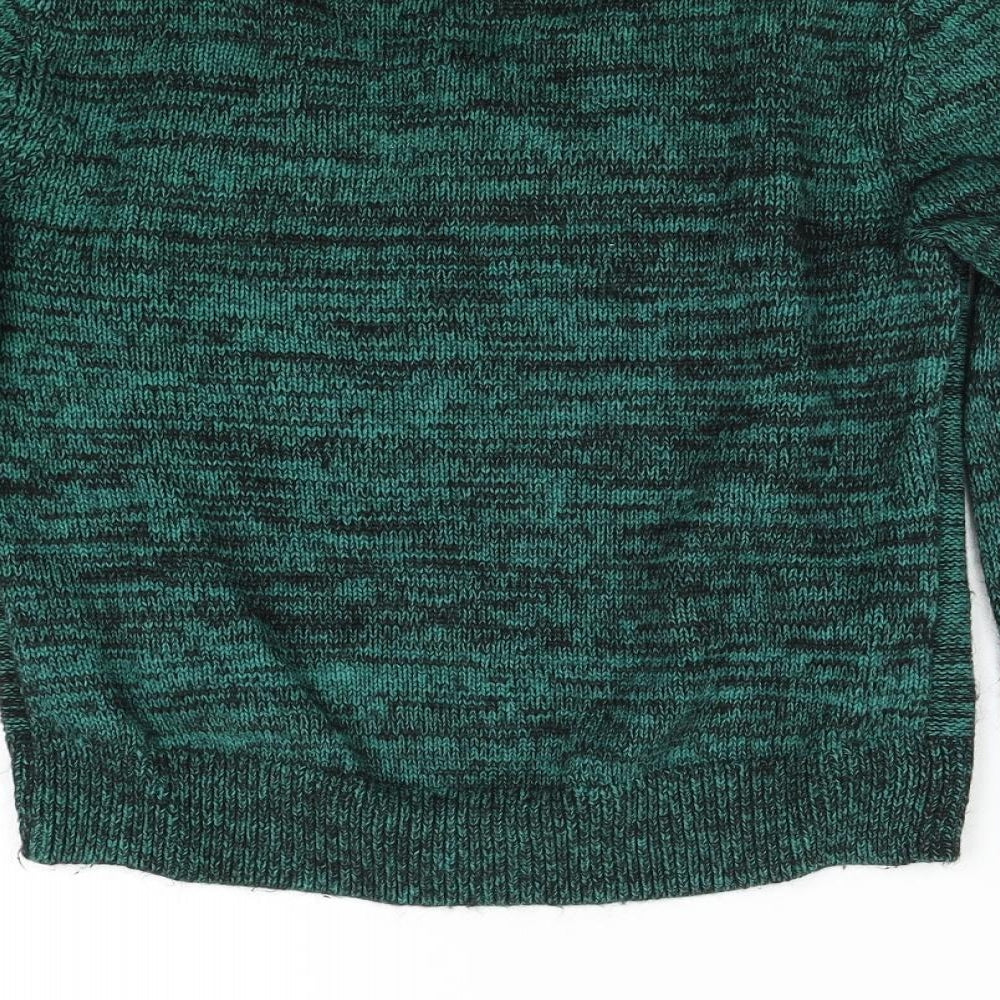 H&M Womens Green Pullover Jumper Size 4