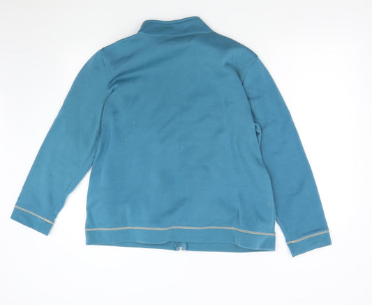 Anne De Lancay Womens Blue Jacket Size 18