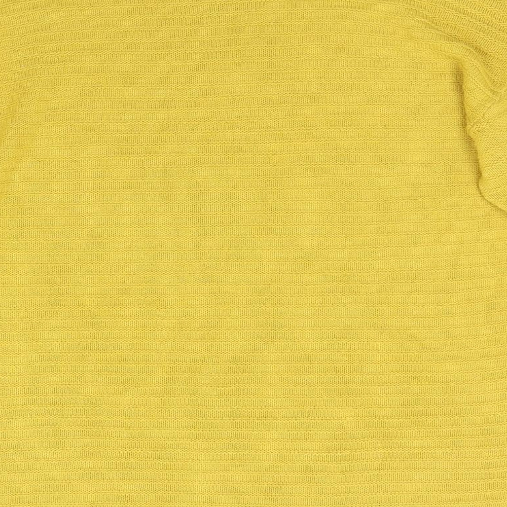 Peacocks Womens Yellow Knit Pullover Jumper Size L