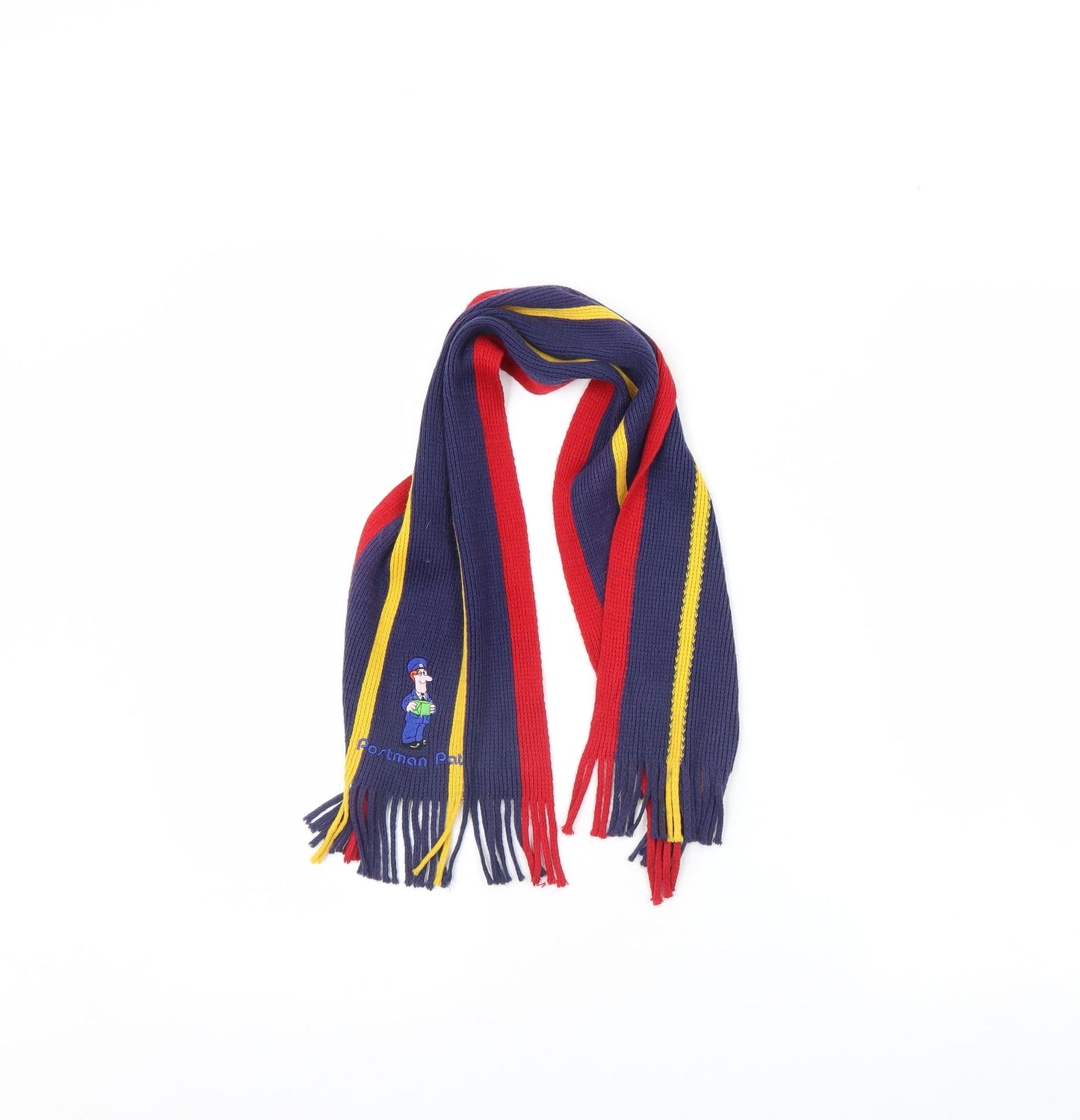 Mothercare Boys Blue Striped Scarf One Size - Postman pat. Size 5-7 years