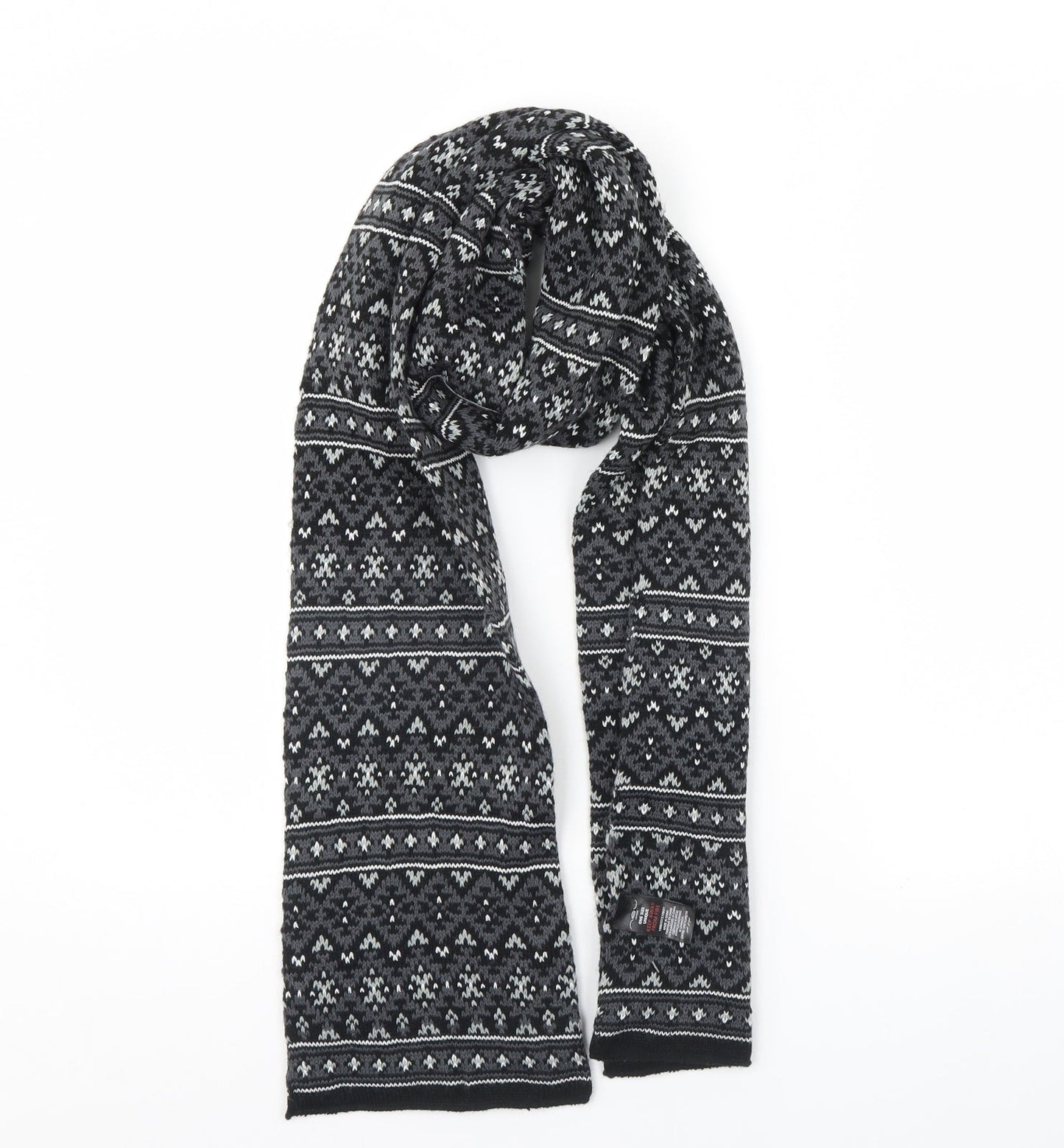 New Look Womens Black Striped Scarf