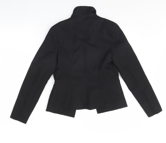 Boohoo Womens Black Jacket Blazer Size 8 - Shoulder Pads