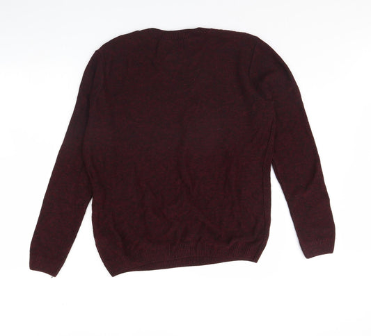 Topman Mens Red Pullover Jumper Size M