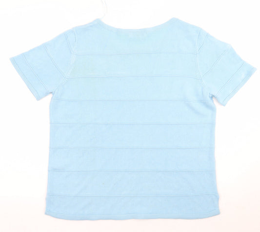 Marks and Spencer Mens Blue T-Shirt Size 14