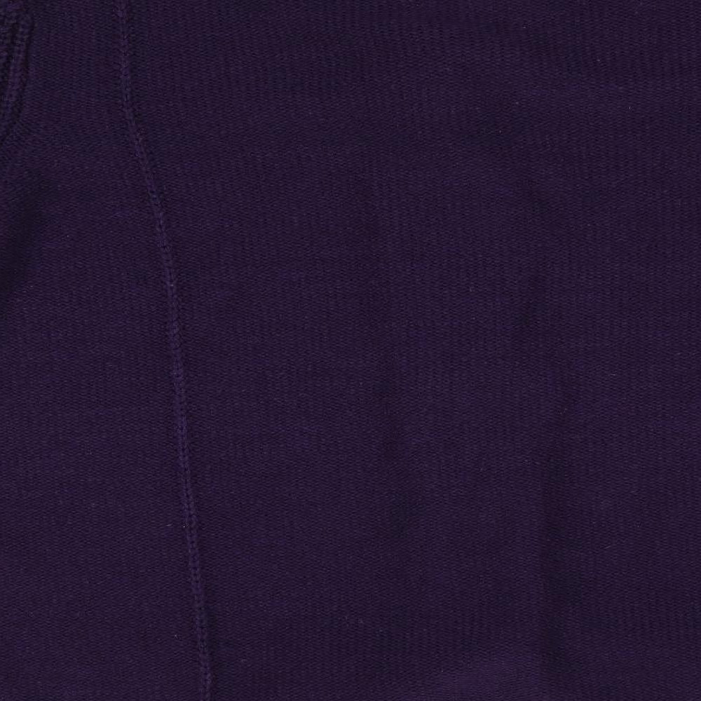 BM Womens Purple Cardigan Jumper Size L