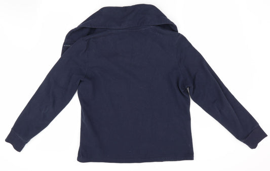 Per Una Womens Blue Jacket Size M - Large Collar