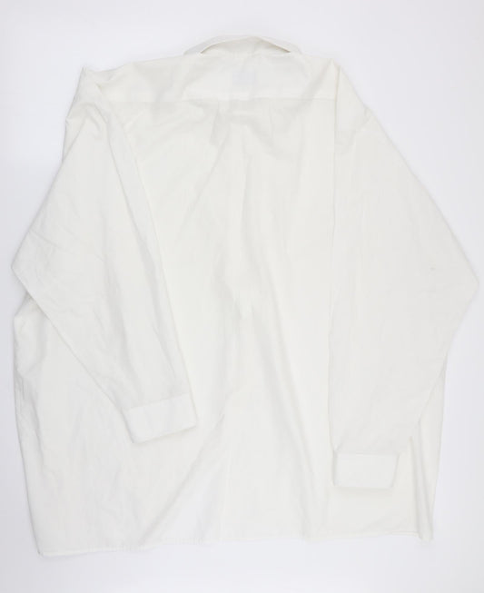 Double TWO Mens White Button-Up