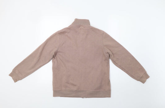 BM Womens Beige Full Zip Sweatshirt Size S