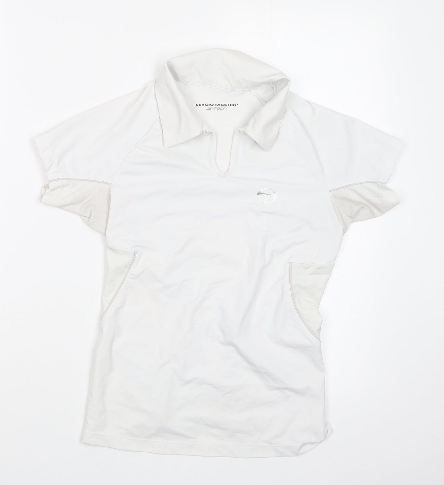 Sergio Tacchini Womens White Basic T-Shirt Size S