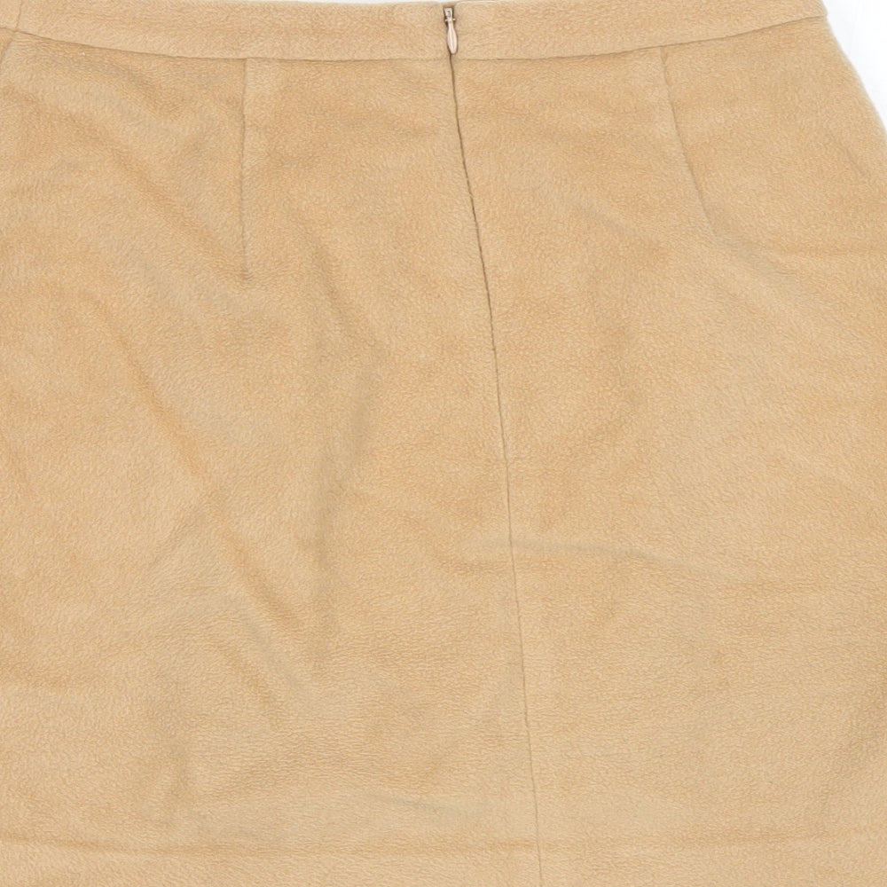 M&S Womens Brown Mini Skirt Size 10