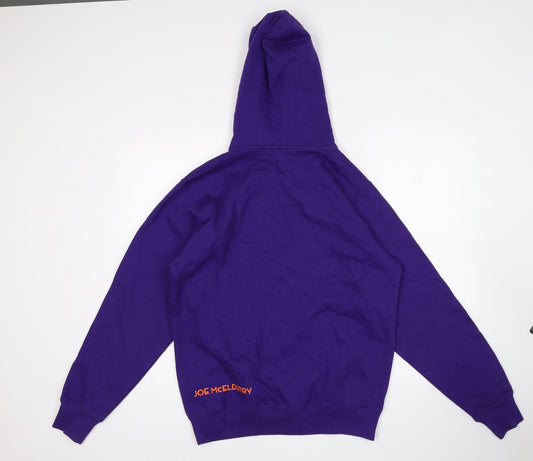 FDM Womens Purple Pullover Hoodie Size S
