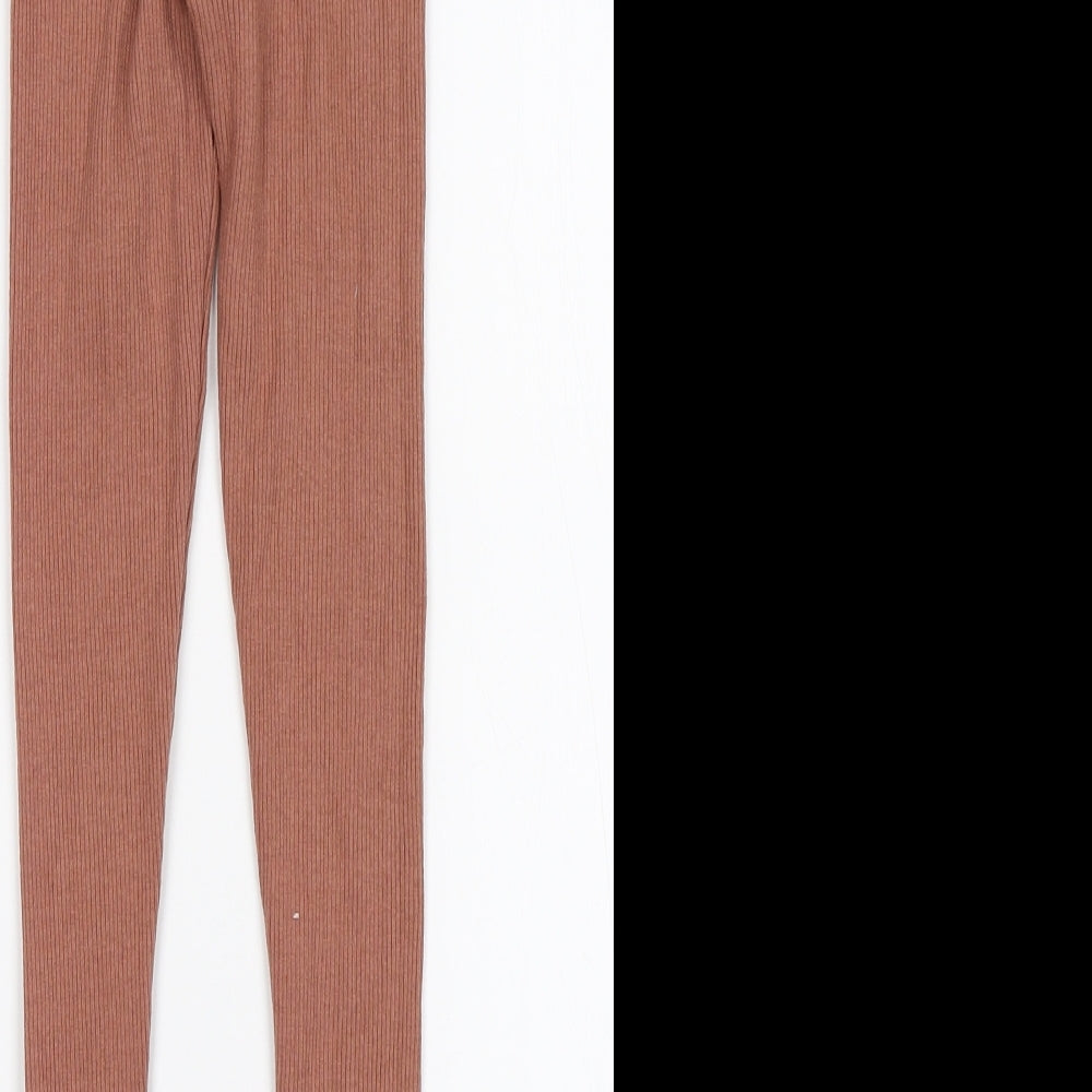 Boohoo Womens Pink Capri Leggings Size 8 L23 in