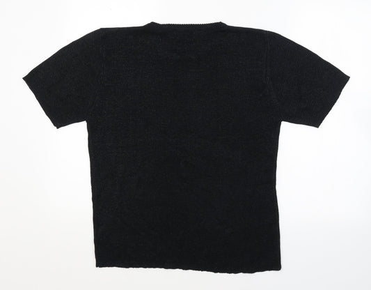 Bonmarché Womens Black Basic Blouse Size L