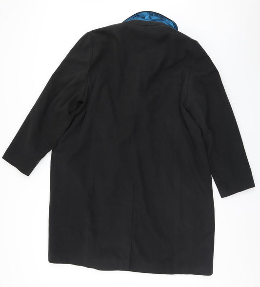 Preworn Womens Black Overcoat Coat