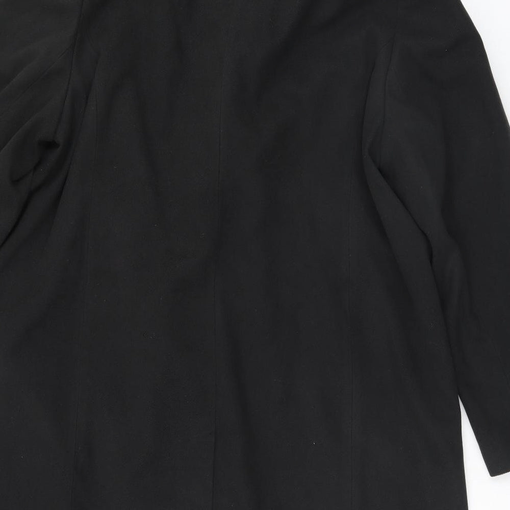 Preworn Womens Black Overcoat Coat