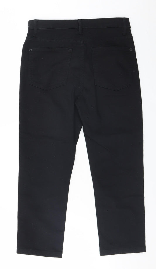 Marks and Spencer Womens Black Straight Jeans Size 10 L20 in