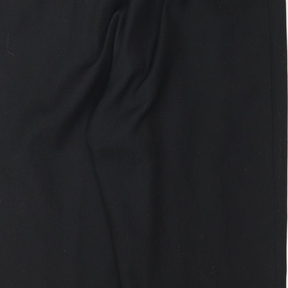 Marks and Spencer Womens Black Trousers Size 14 L28 in