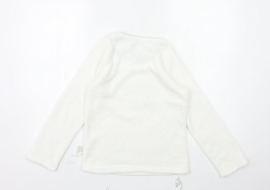Primark Girls White Top Pyjama Top Size 9-10 Years