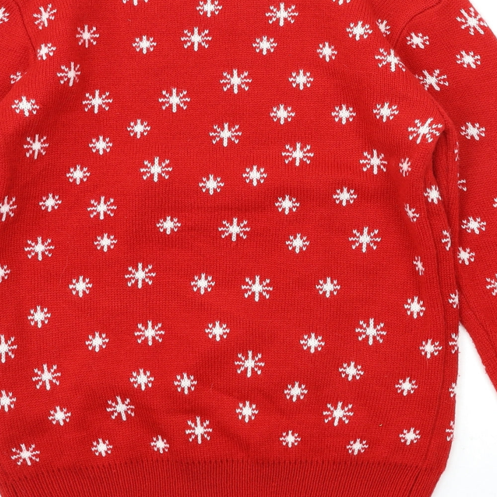 Cedar Wood State Mens Multicoloured Geometric Pullover Sweatshirt Size XS