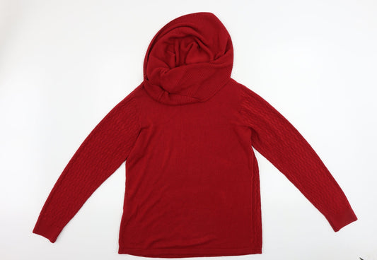 Lakeland Womens Red Pullover Jumper Size M