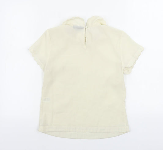 Warehouse Womens Ivory Basic Blouse Size 8