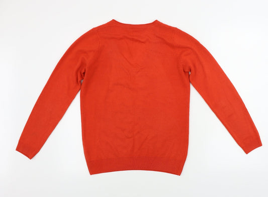 Marks and Spencer Womens Red Pullover Jumper Size 10