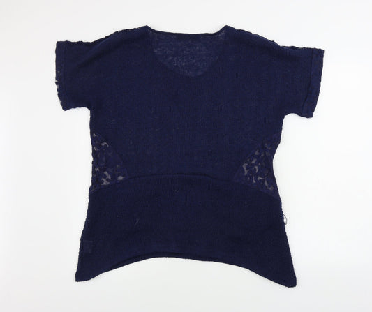 Sugar Crisp Womens Blue Pullover Jumper Size M