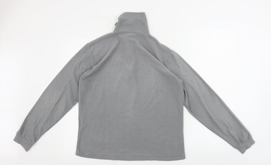 Etirel Mens Grey Henley Jumper Size M
