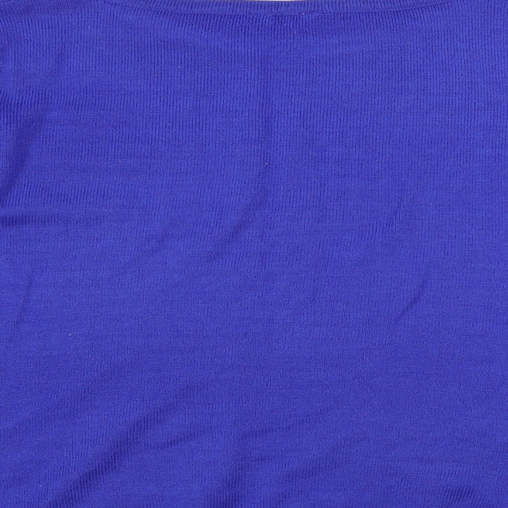 M&Co Womens Blue Pullover Jumper Size 12