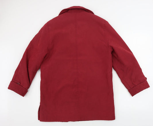 first avenue Womens Red Jacket Coat Size 8