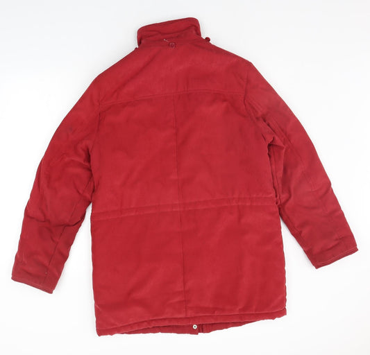 River Oak Womens Red Jacket Coat Size 10