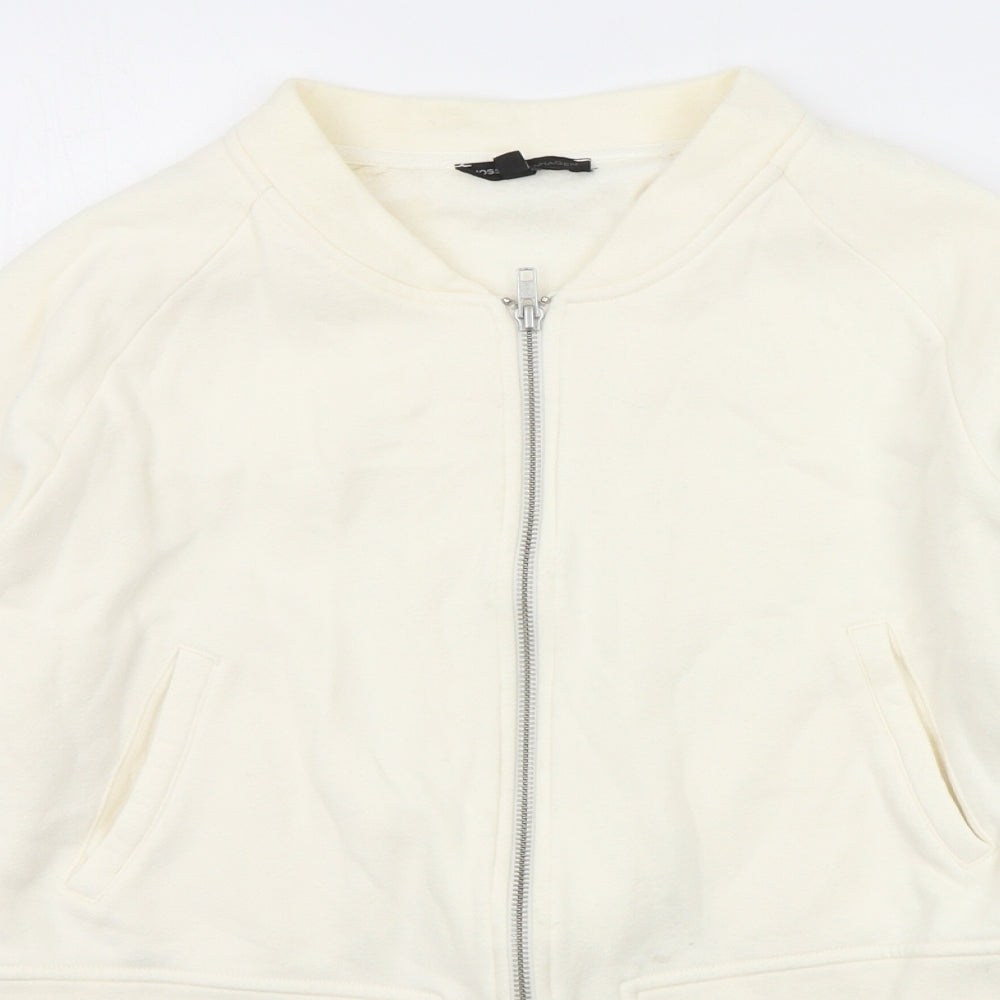 Moss Copenhagen Womens White Jacket Coat Size M