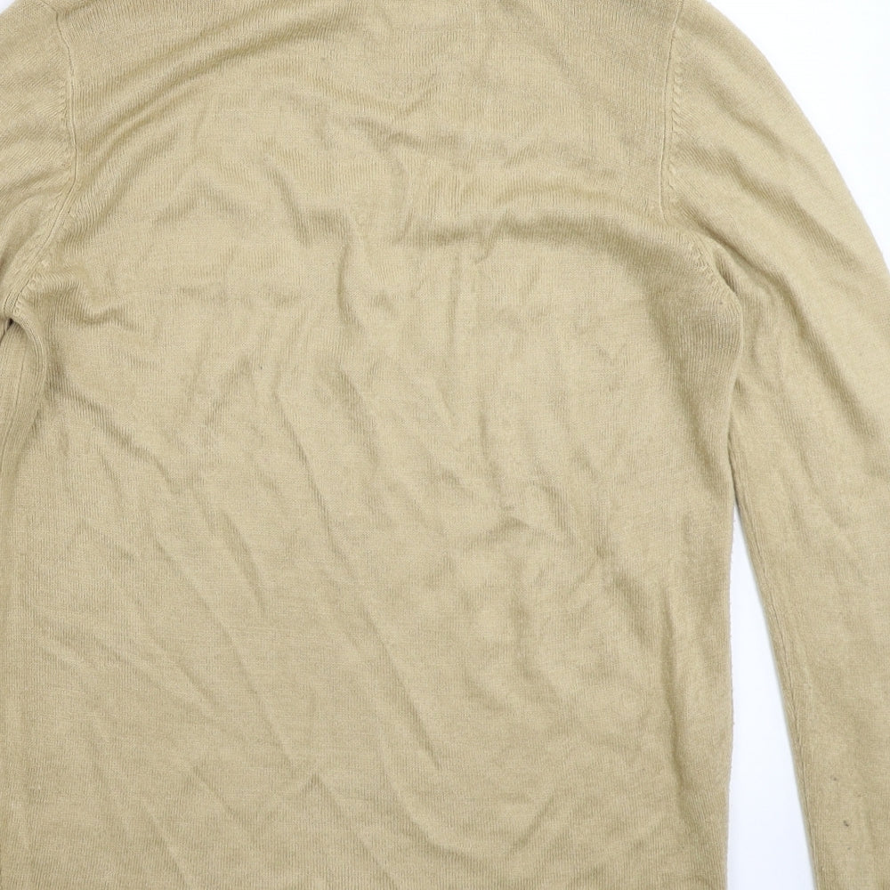 Preworn Womens Beige Knit Pullover Jumper Size 10